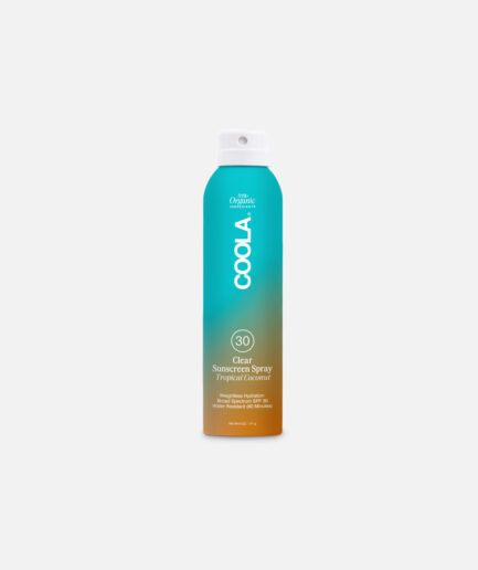 tropical coconut sunscreen spray